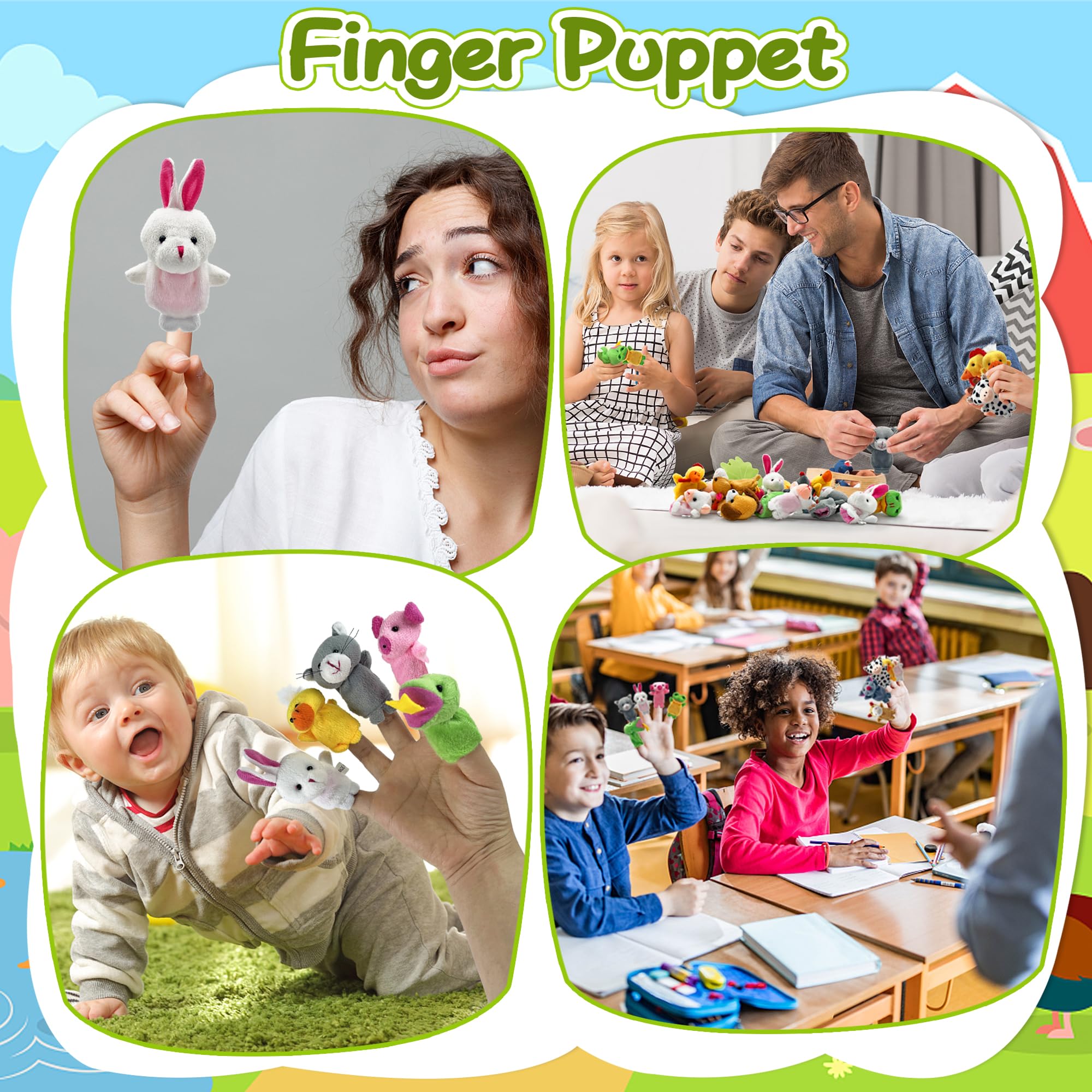 XIPEGPA finger puppets portable and easy for travel storytelling on the go.