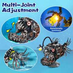 XITALAXU lantern fish lamp showing rotating light for warm ambience