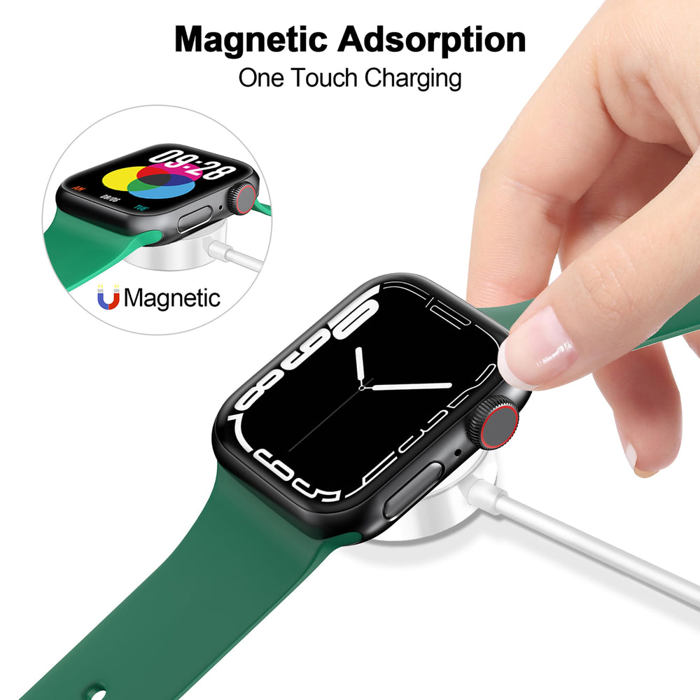 Xiwxi magnetic charging cable coiled for portable travel use in white