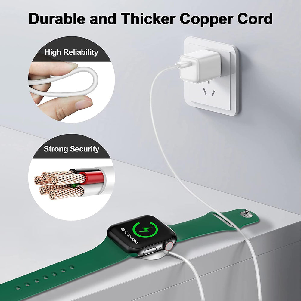 Xiwxi magnetic Apple Watch charger in compact packaging white
