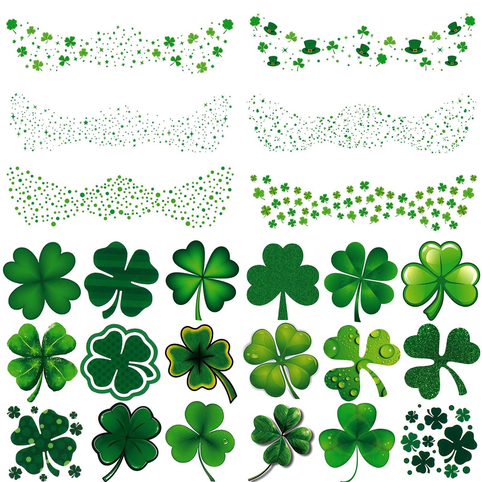 XIYOKA freckle tattoos sheet for St Patrick's Day, quick water transfer and party-ready look.