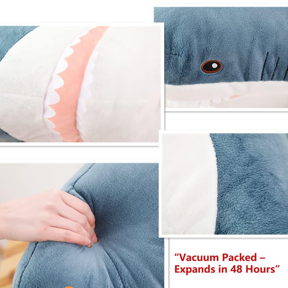 XIYUAN SharkPlush blue two-tone fabric reminiscent of the sea