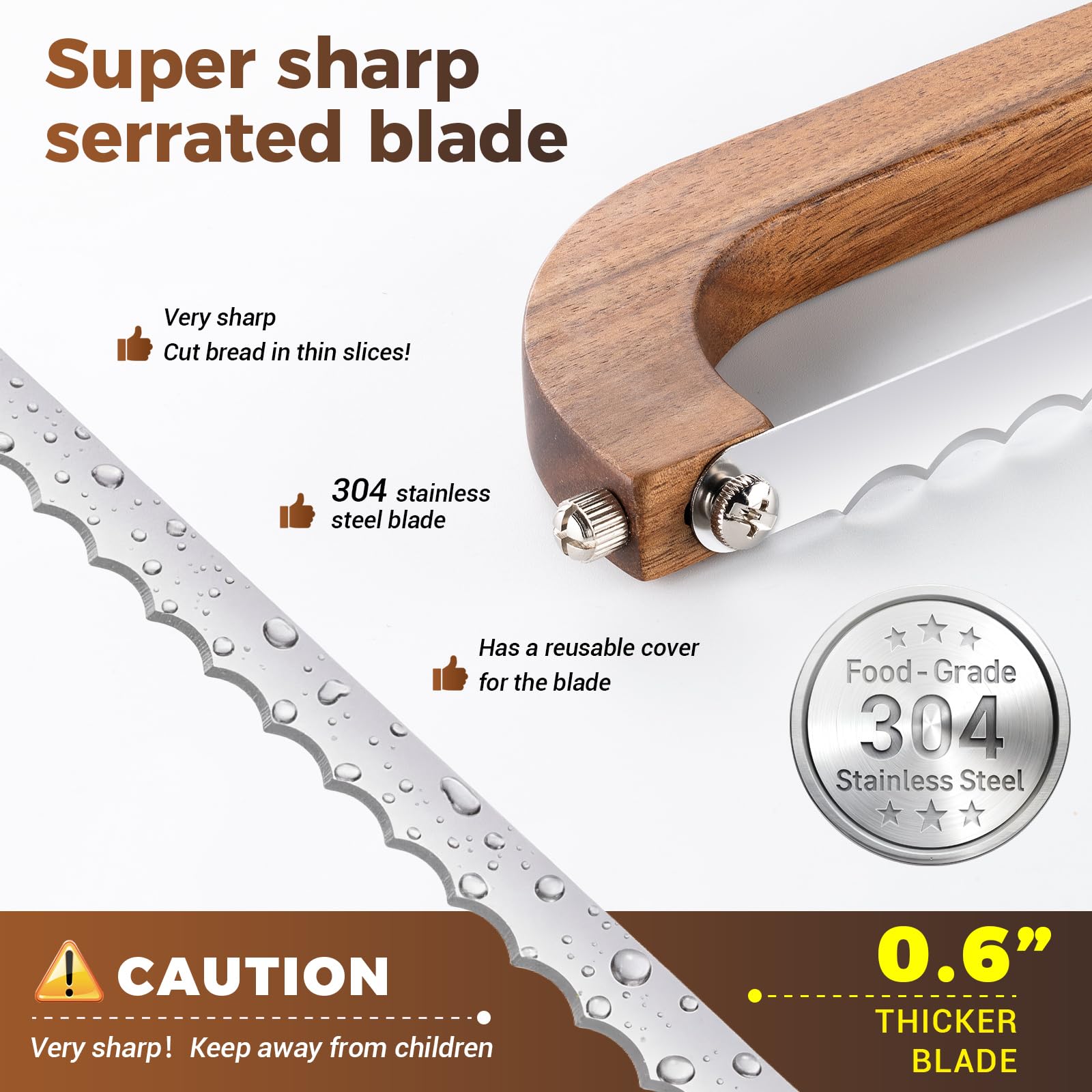 Versatile tool for bagels, loaves, baguettes, and fruit slices