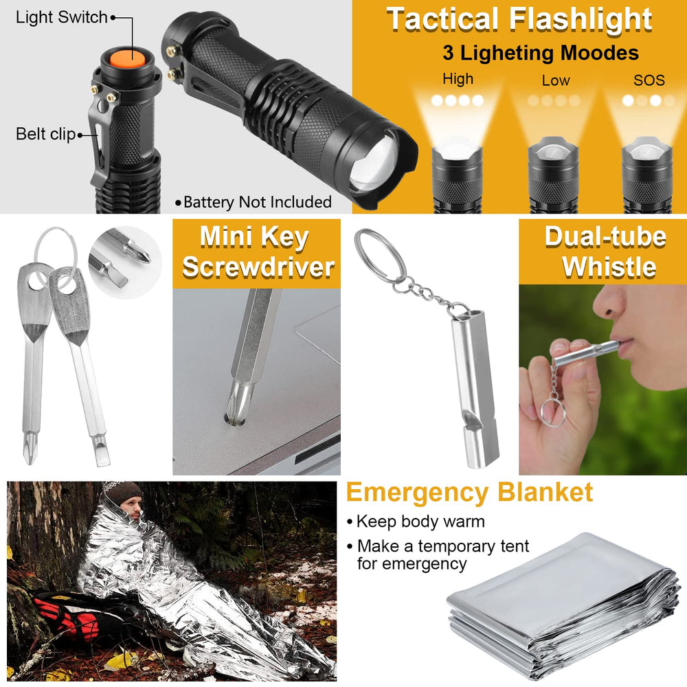 XKASE Survival Kit foam-padded interior protects contents