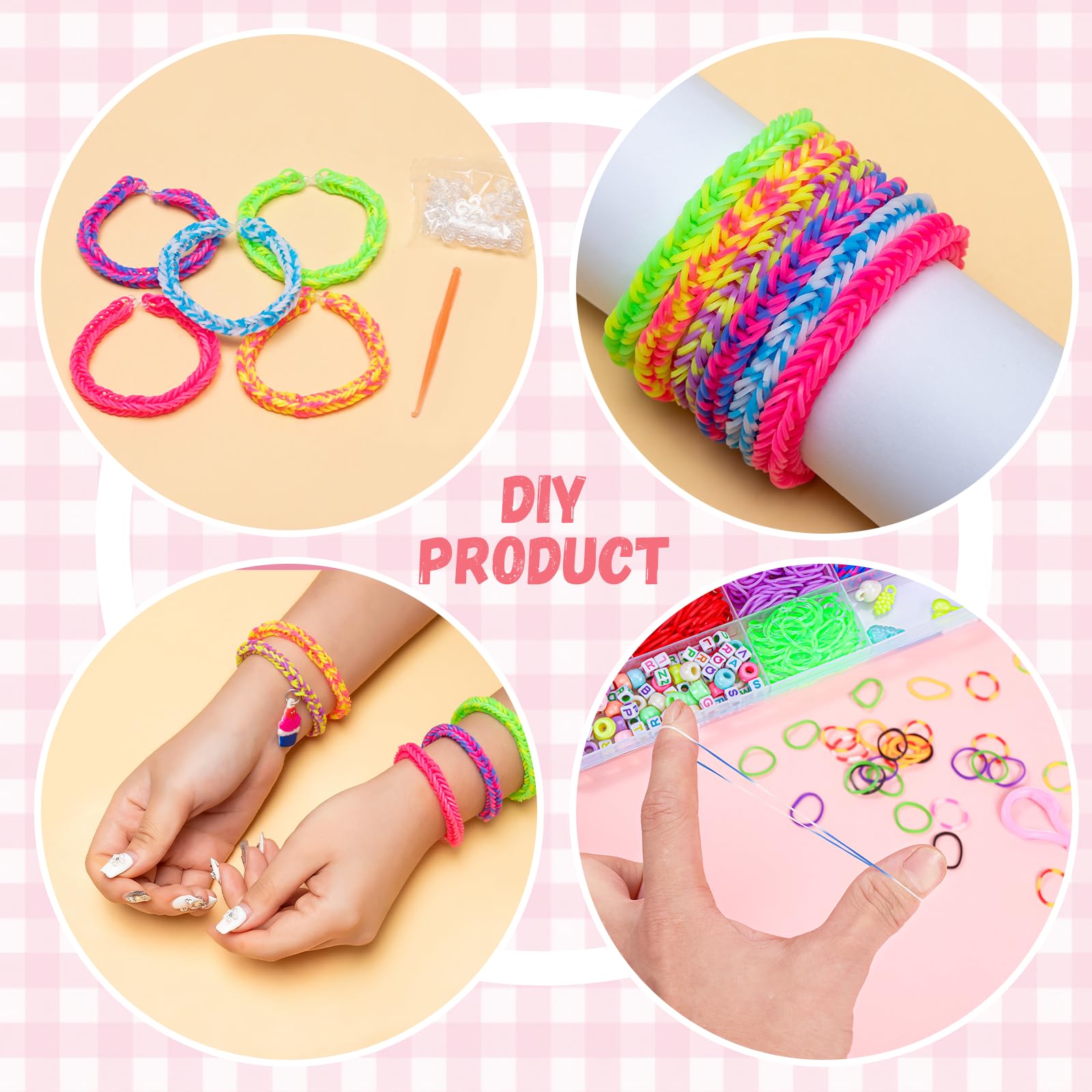 XKDOUS kit enables decorative bracelet projects for home crafts and gifts.