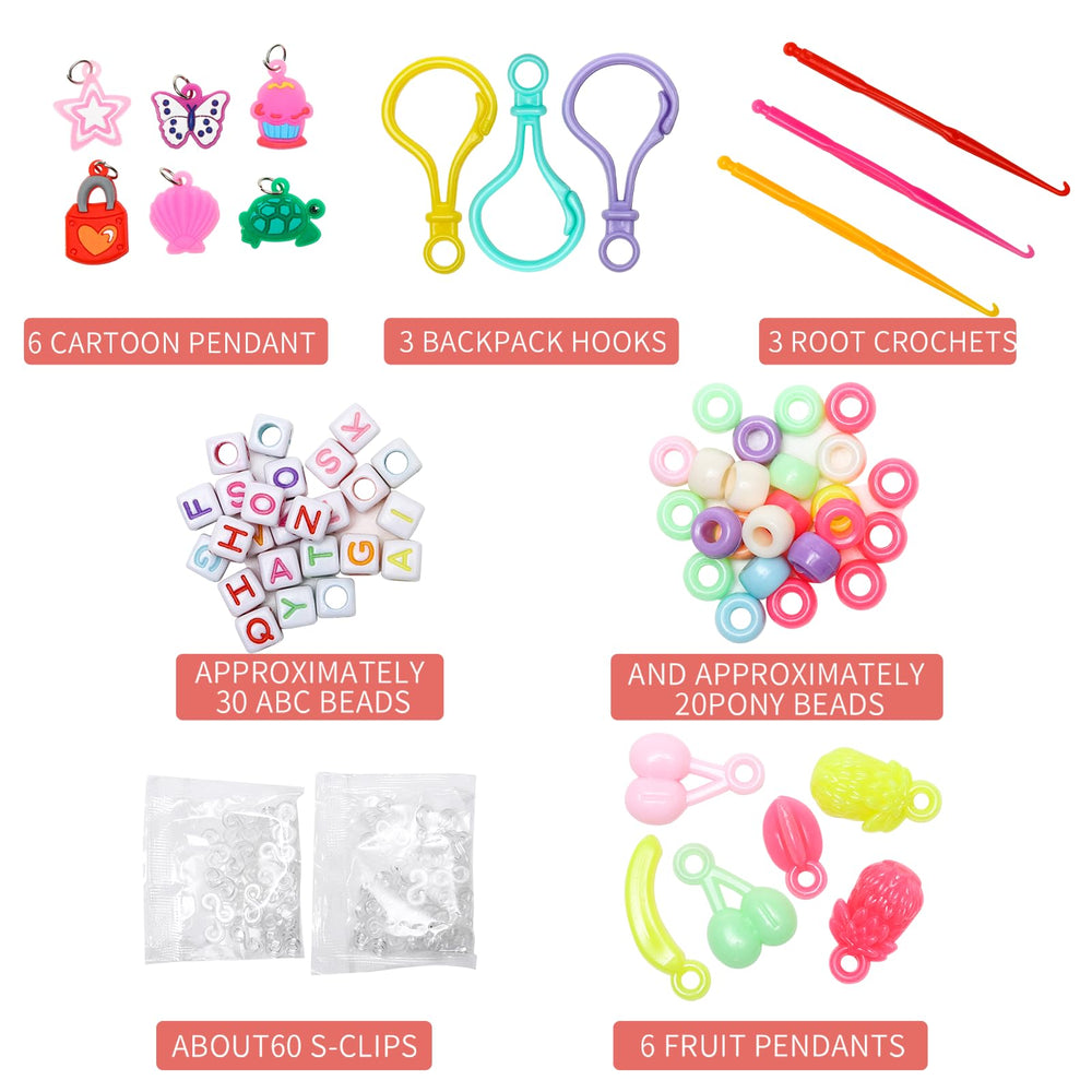 XKDOUS rubber bands laid out for bright bracelet designs.