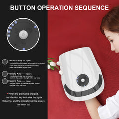 Five heat levels and modes customize your massage.