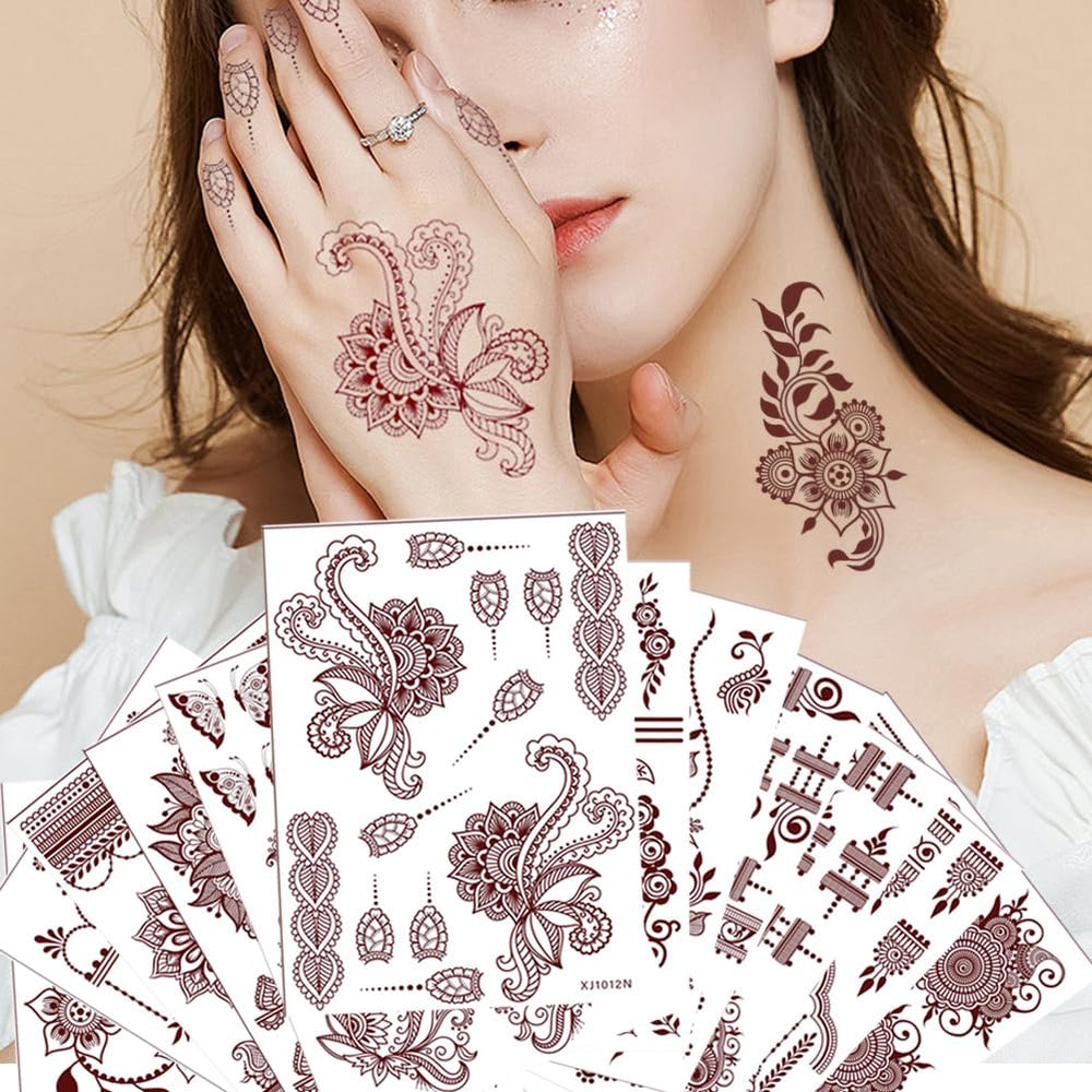 Xmasir waterproof temporary tattoos ready for swimming or sweating