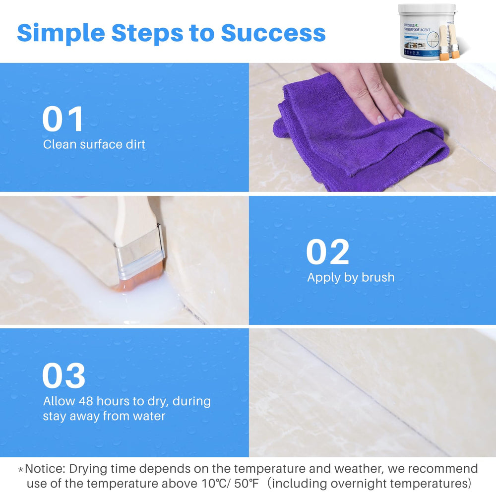 Xmntdo clear drying finish remains invisible on walls and roofs