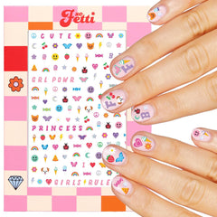 xo, Fetti Kids Nail Stickers: four sheets with 816 designs for party-ready nails