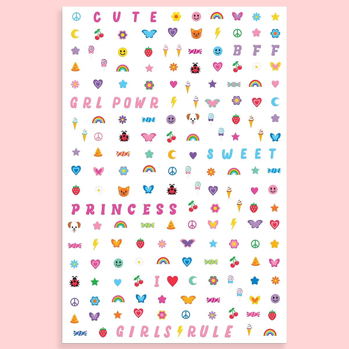 xo, Fetti Kids Nail Stickers: pets, cats, and rainbows for playful nail art