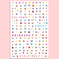 xo, Fetti Kids Nail Stickers: pets, cats, and rainbows for playful nail art