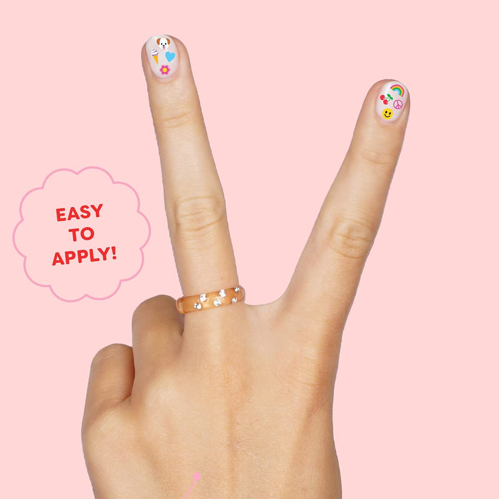 xo, Fetti Kids Nail Stickers: princess and GRL POWR motifs for girl-power nails