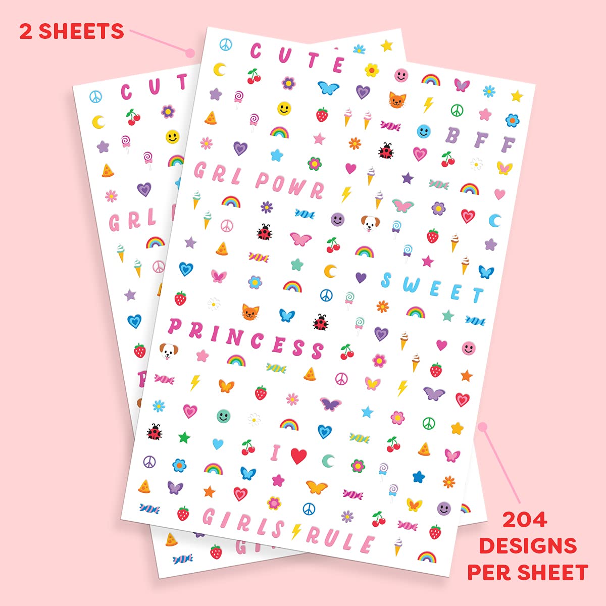 xo, Fetti Kids Nail Stickers: stars and moons for festive birthday nails