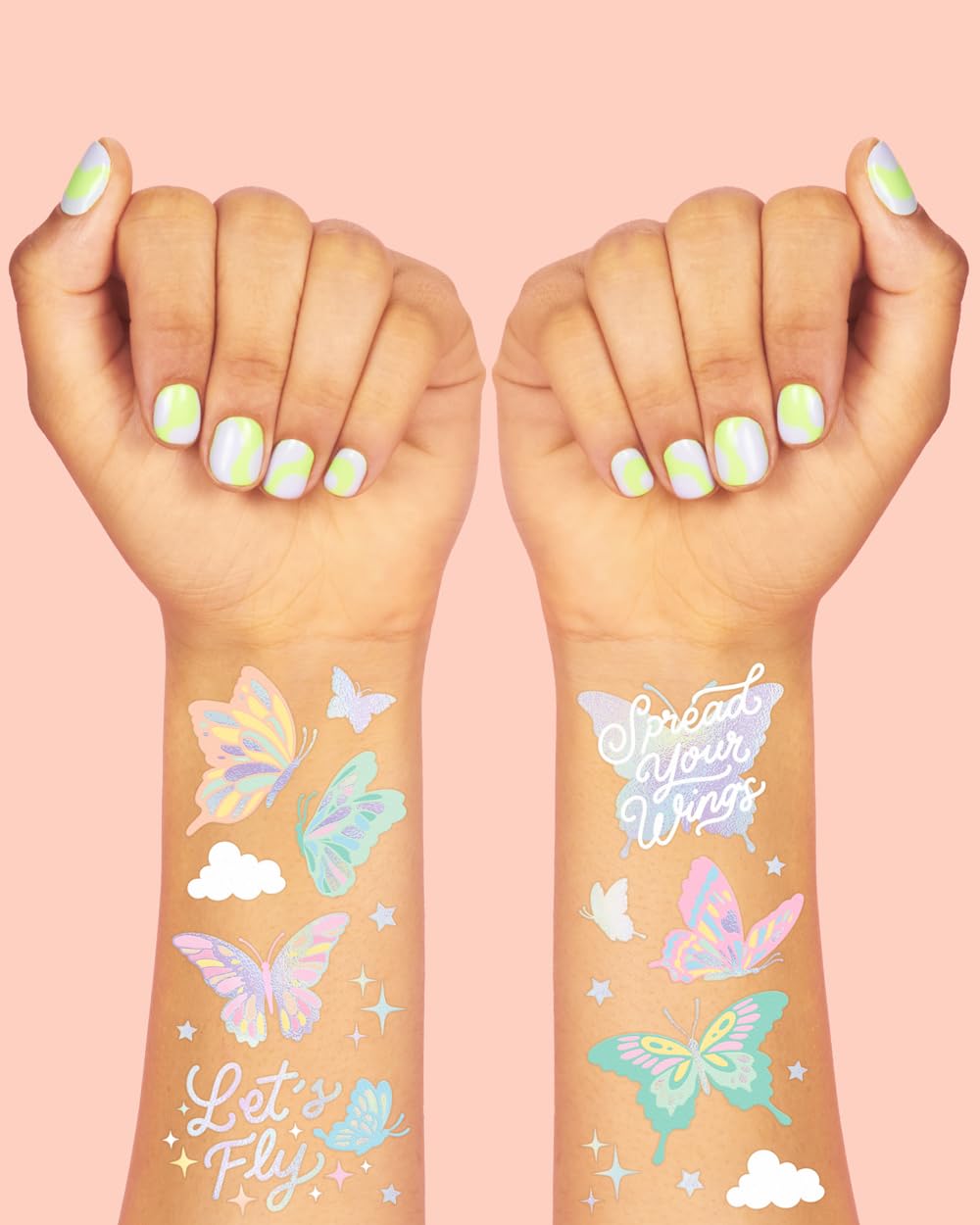 xo Fetti pastel butterfly tattoos cloud designs create dreamy accents for celebrations