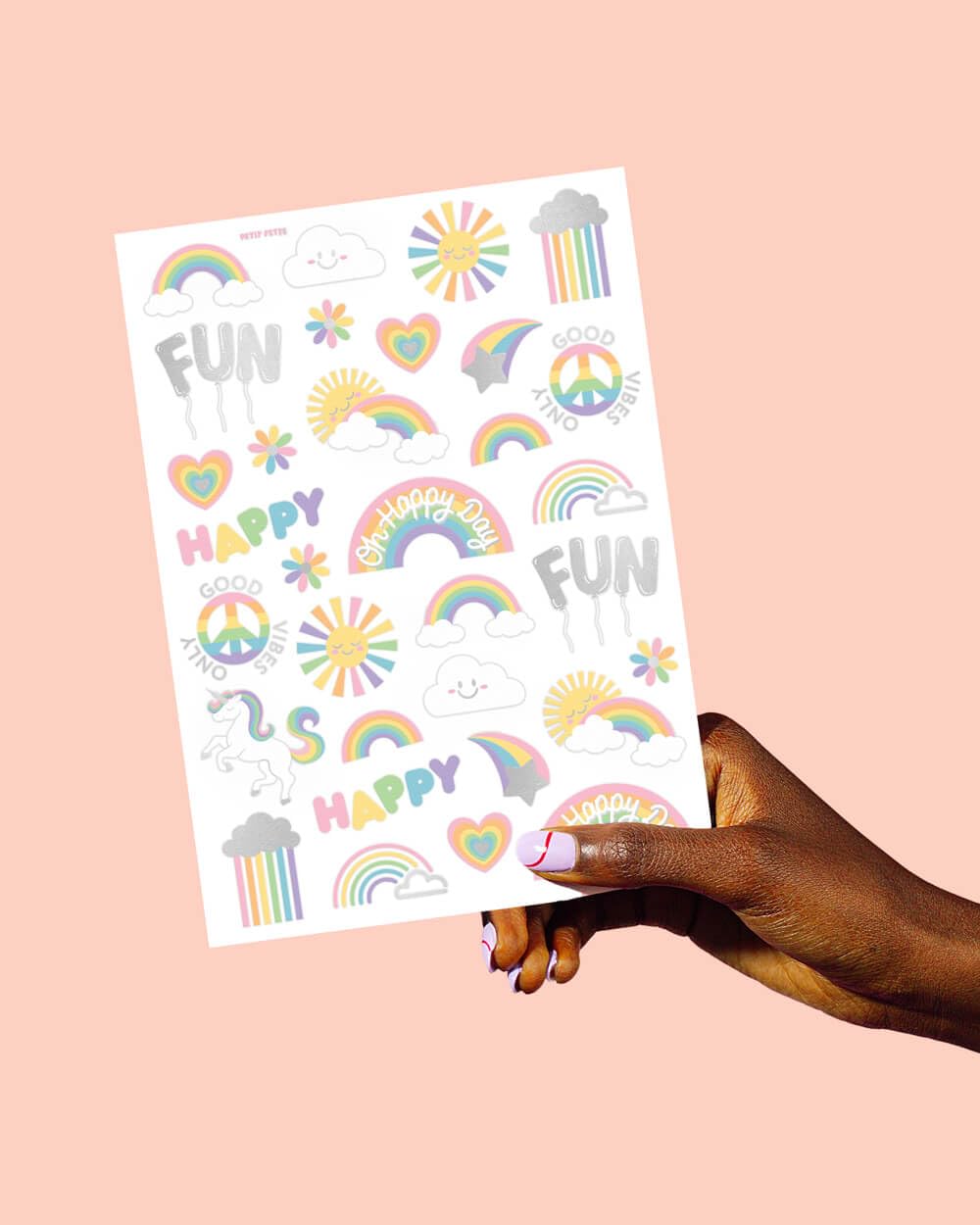 xo Fetti two sheets with 46 designs are easy to wear all day