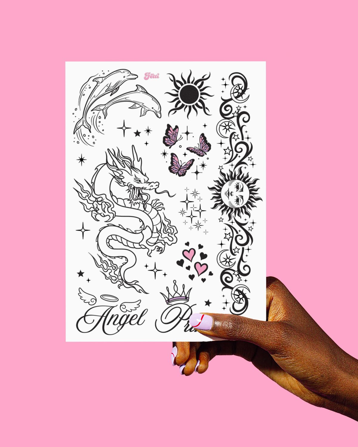 xo, Fetti Y2K tattoo festival sheets for bold looks