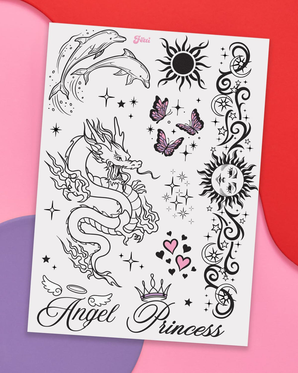 xo, Fetti Y2K tattoo princess phrases evoke girlish charm