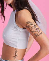 xo, Fetti Y2K tattoo stars and hearts for cute statement accents