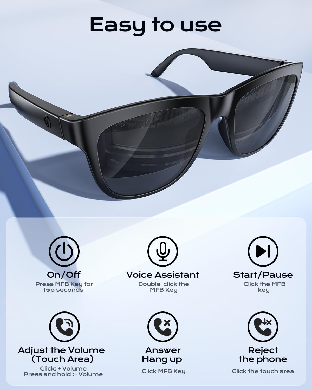 XO Simple is Beauty smart glasses charging cable shown for quick charging