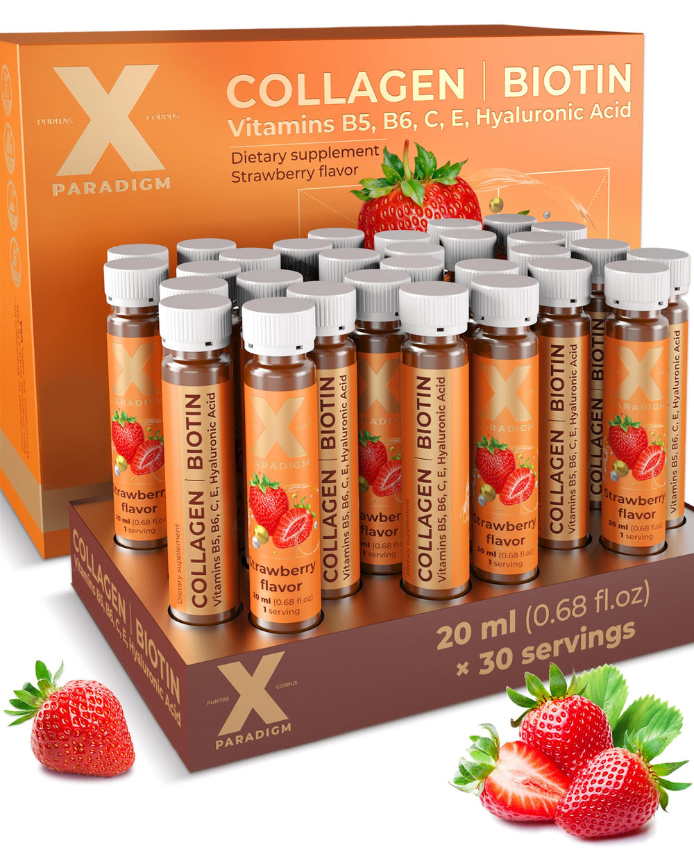 XParadigm Puritas Corpus liquid collagen bottle for daily beauty support