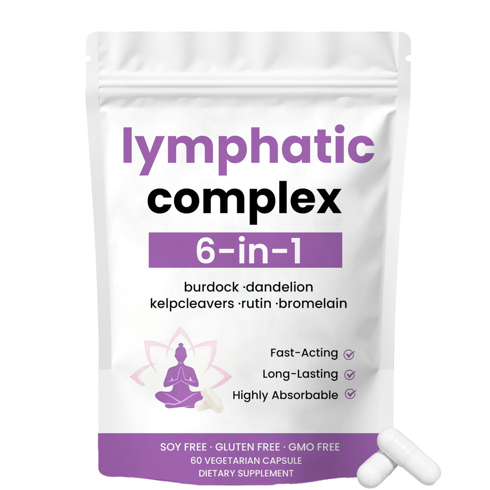 xsaucy 6-in-1 lymphatic complex bottle for daily support and vitality