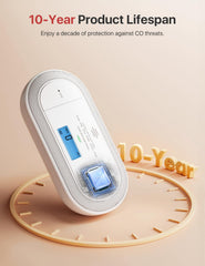 X-Sense CO detector with AAA battery backup ensures operation during outages