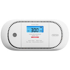 X-Sense XC01-R CO detector with LCD display shows real-time levels for quick awareness