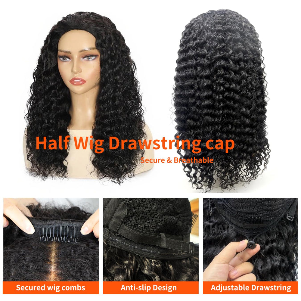 XSY 3-in-1 drawstring wig cap for quick, secure wear.