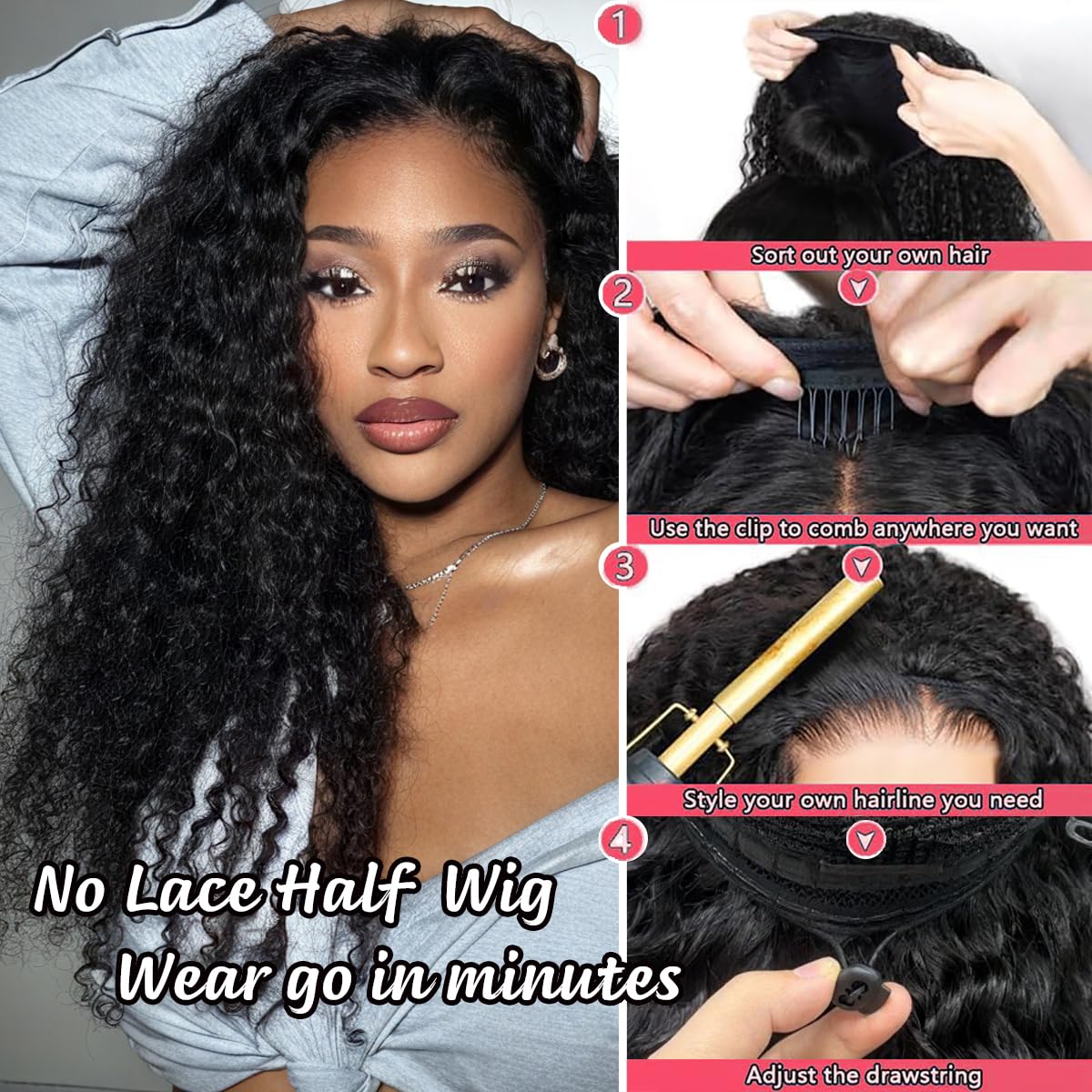 XSY four fixed combs keep the style stable.