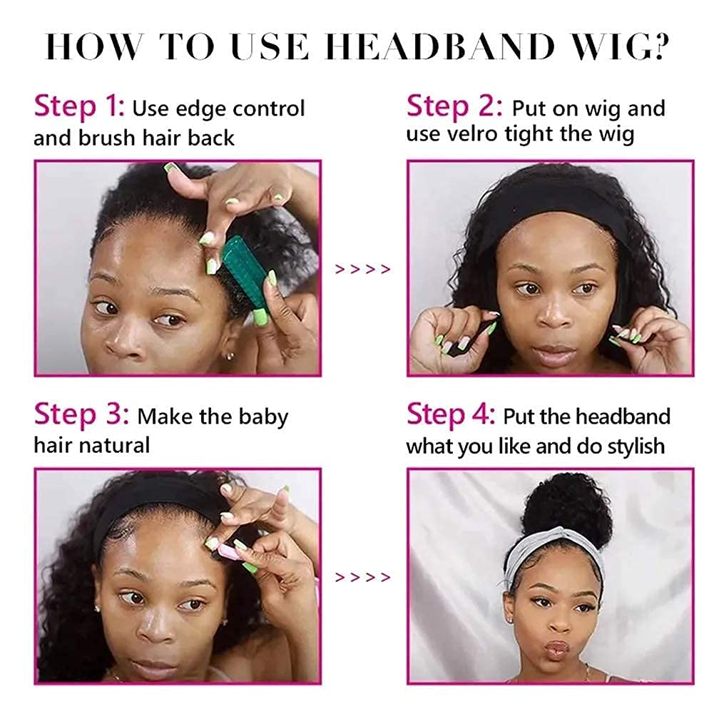 XSY wig packaging includes cap, lashes, and random color headband