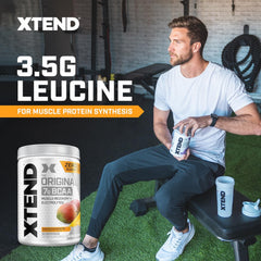 Xtend label close-up showing BCAA and electrolytes details