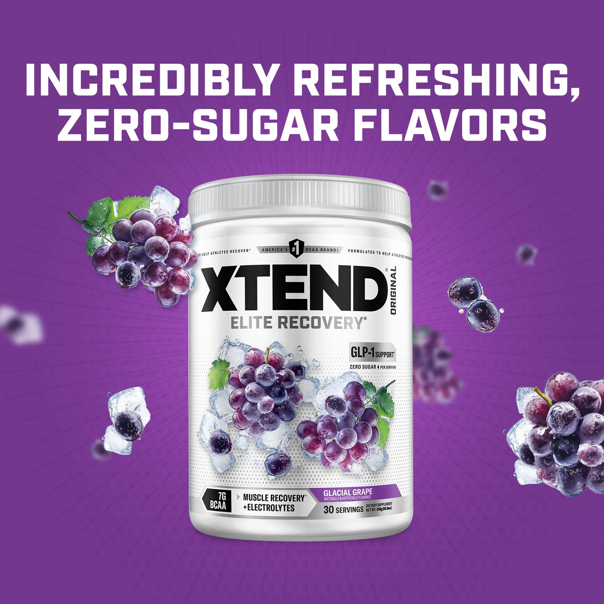 Xtend hydration glass with electrolytes supports endurance during sessions.