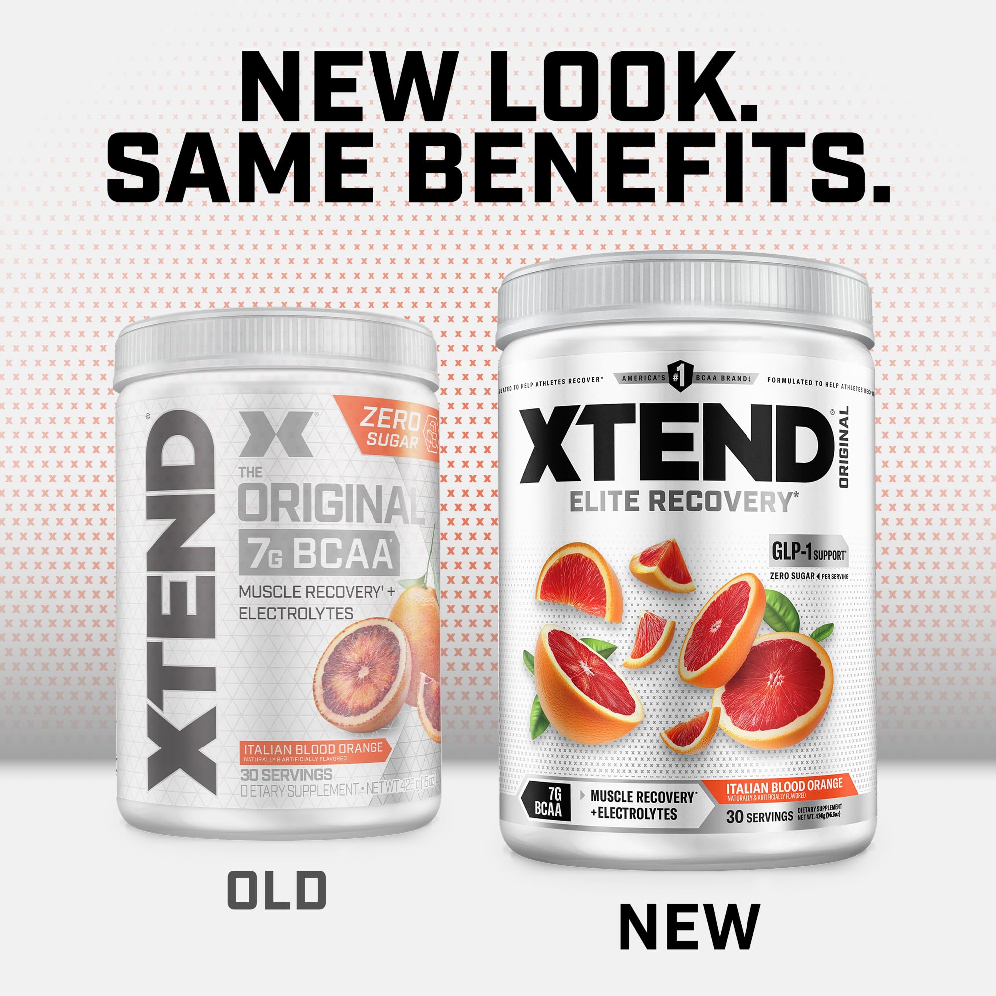 Close-up of Xtend BCaa powder dissolving in water, highlighting sugar-free formula.
