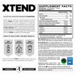 Xtend original BCAA powder in a mixer glass during a workout
