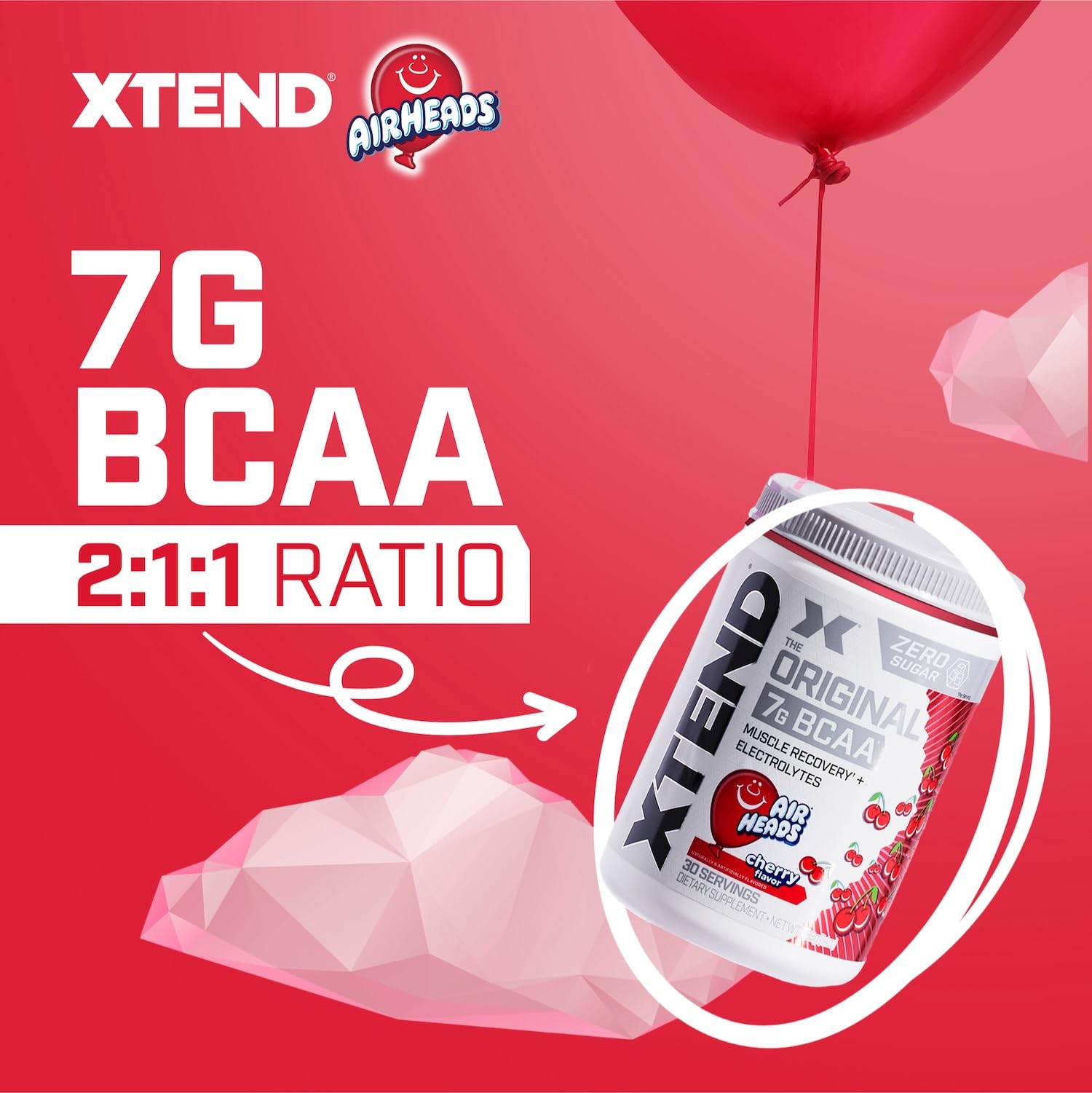 Xtend Original BCAA Powder image showing electrolytes for better hydration during workouts.