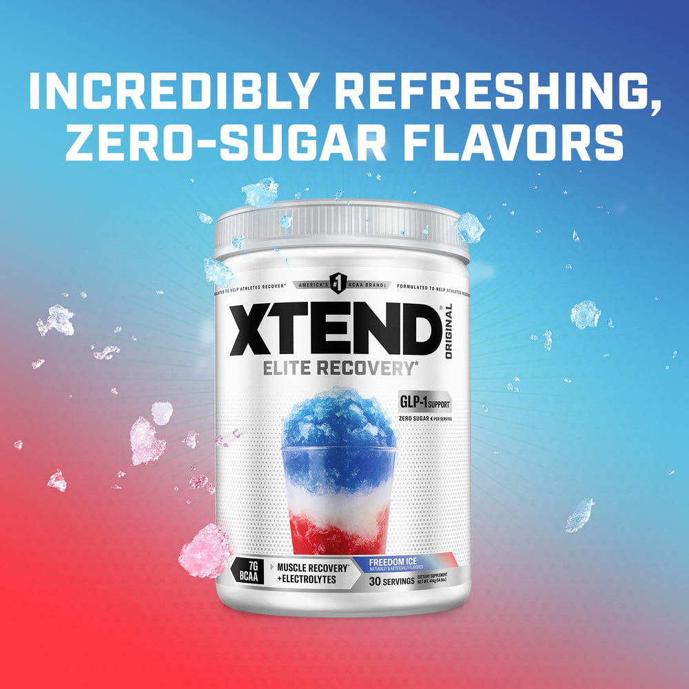 Xtend Original BCAA Powder demonstrated for GLP-1 wellness and lean muscle support.