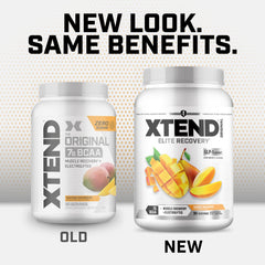 Xtend Mango Madness dissolving in water for a refreshing drink.