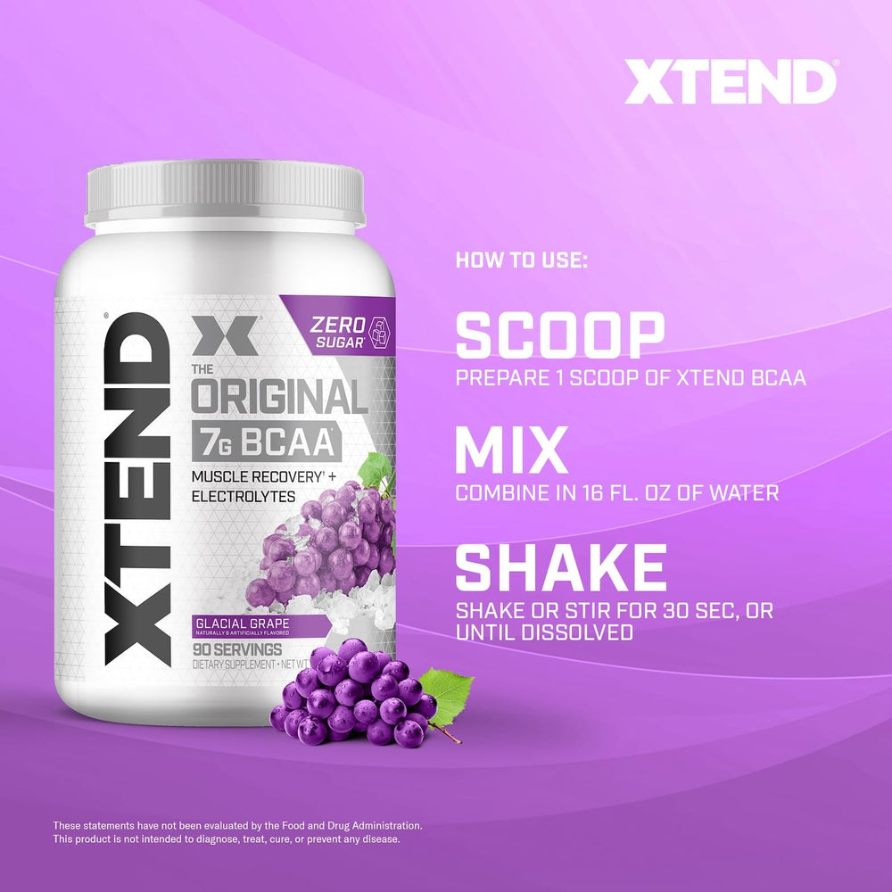 Xtend Original BCAA 90 servings packaging suits weekly training.