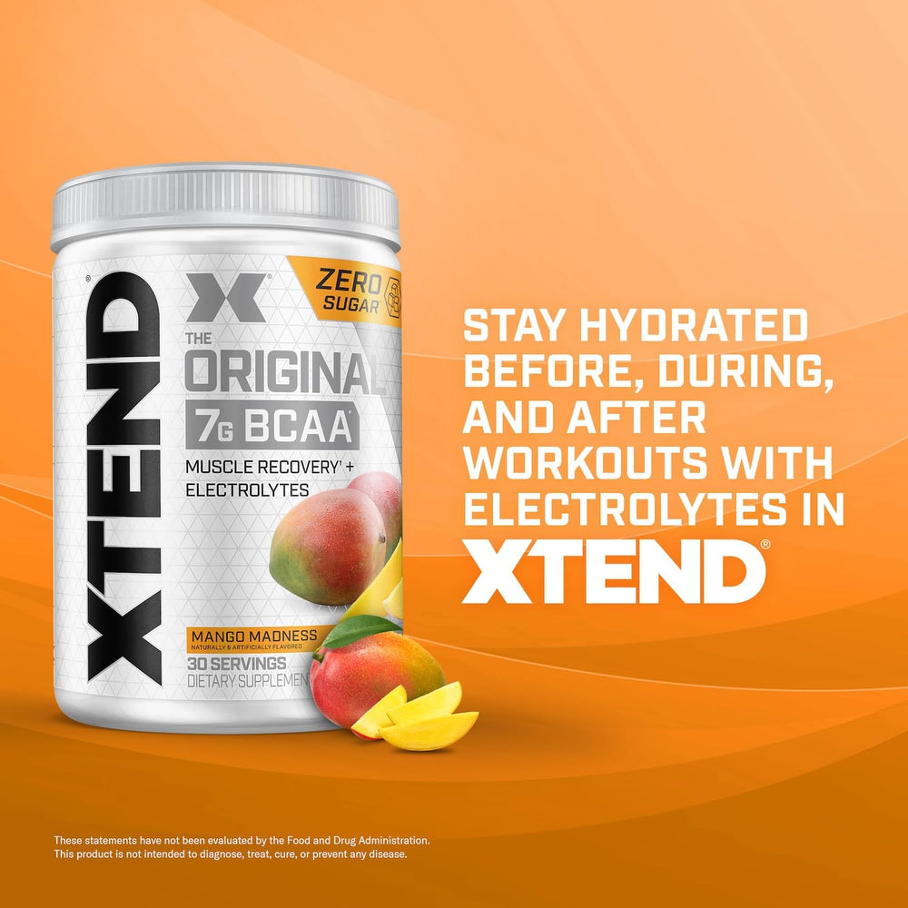 Xtend BCAA drink with electrolytes aiding hydration during training