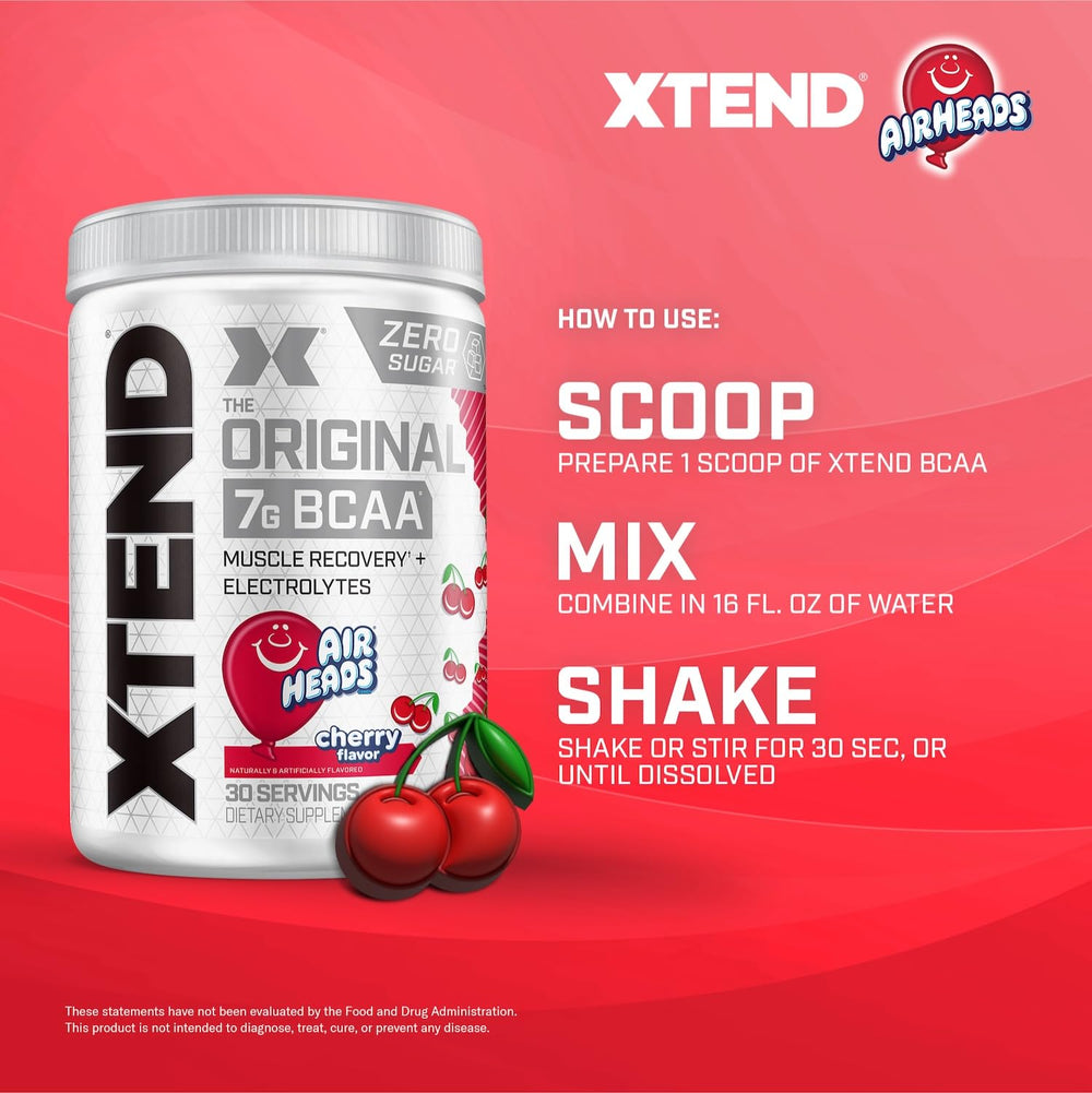 Xtend is ready to mix as intra or post-workout drink with electrolytes.