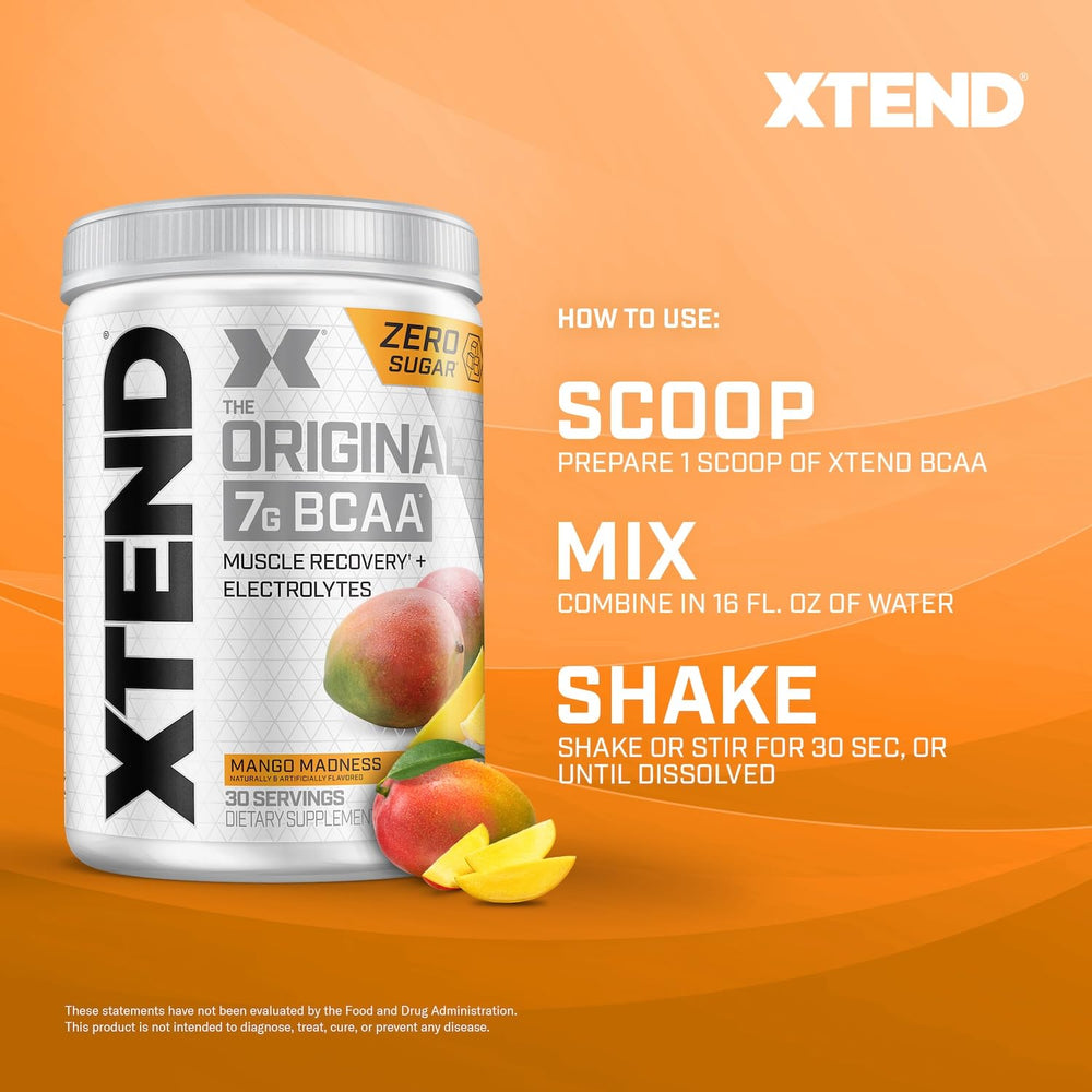 Xtend workout scene featuring mango flavor during intense session