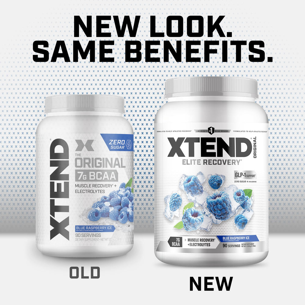 Xtend Original Blue Raspberry Ice can ready for refreshing performance support.