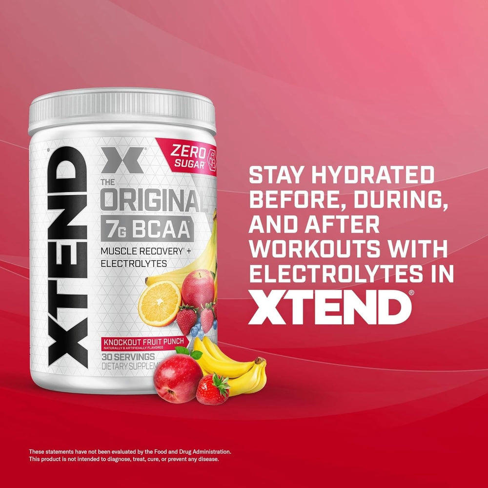 Xtend Original Sugar-Free label highlights clean performance.