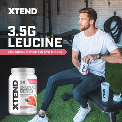 Xtend Watermelon Explosion shaker ready for gym sessions with tasty flavor and on-the-go hydration.