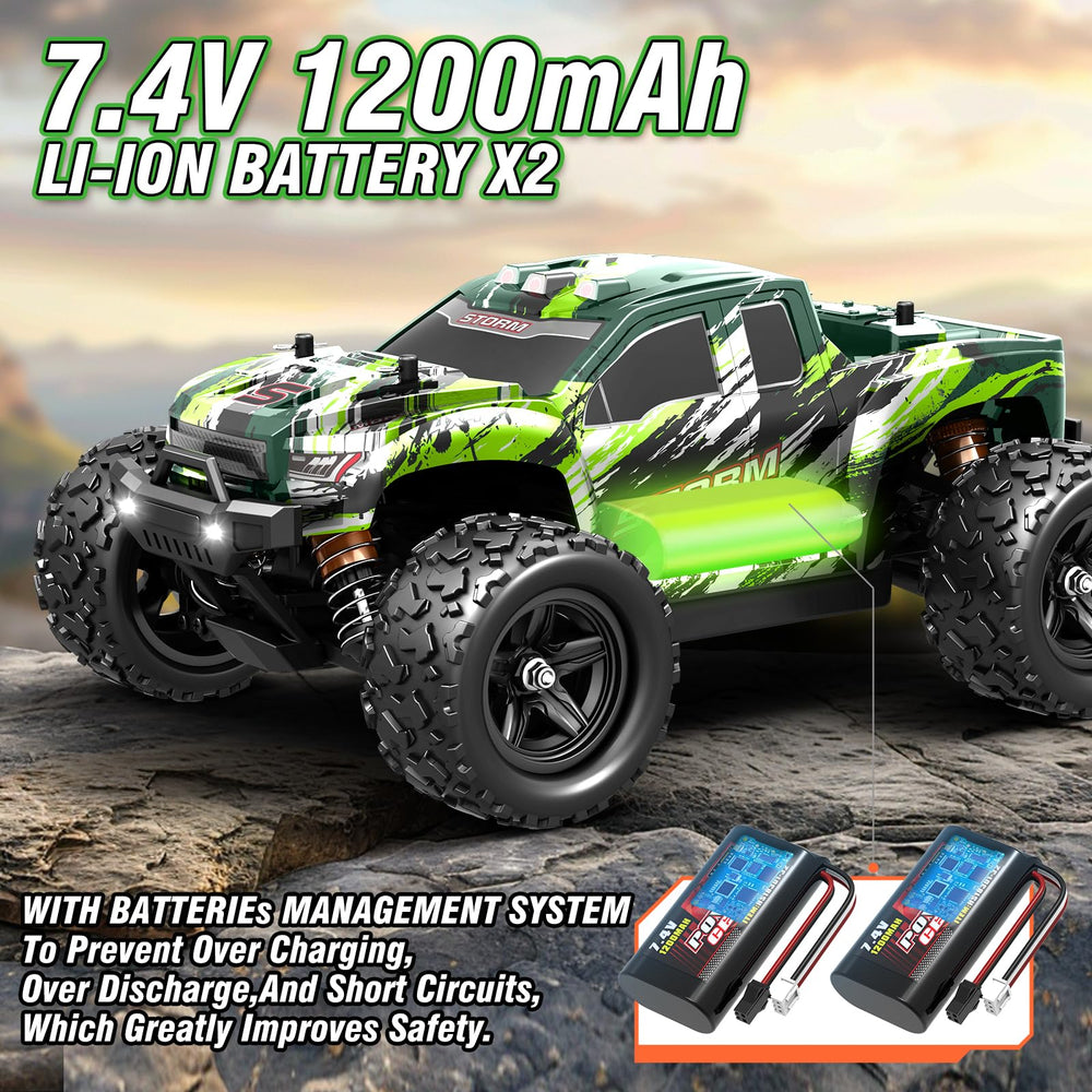 X-TMAGA 1:18 All Terrain RC Car chassis detail emphasizes metal gears and rugged build