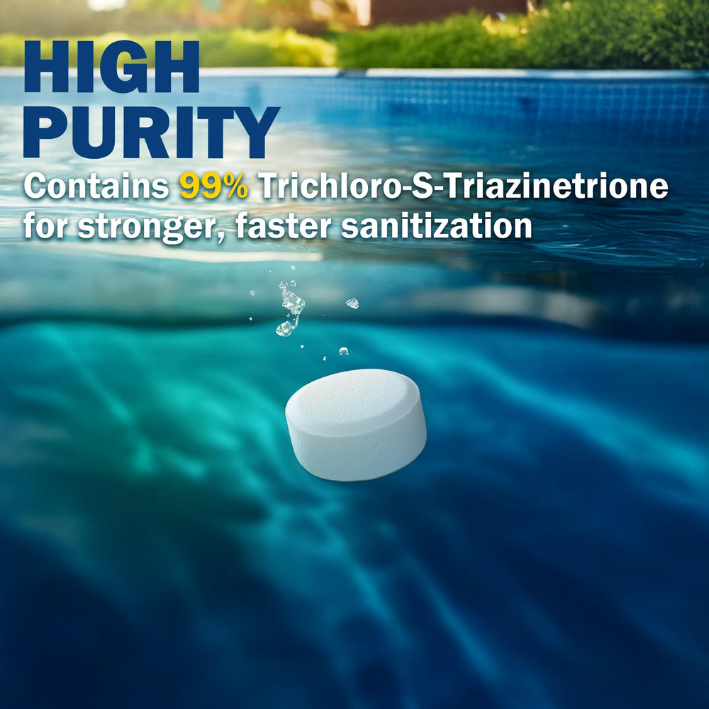 XtremepowerUS XtremeClear 1" tabs may reduce frequent water changes.