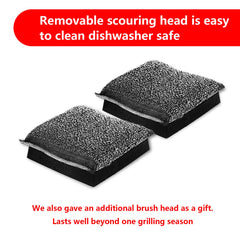 XUDAKAIXIN steam action cleans cast iron and stainless grills effectively.