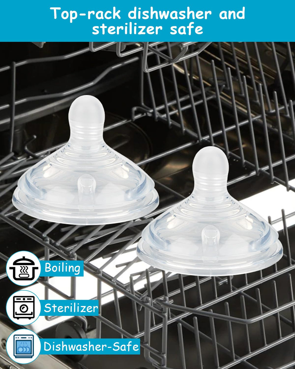 XUNICUTE nipple M fits Natural Start bottles for seamless bottle use.