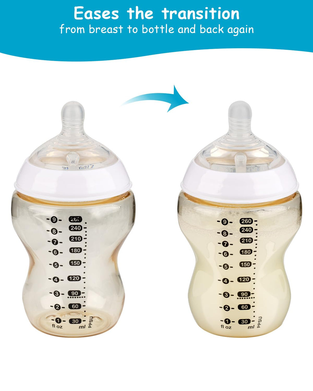XUNICUTE silicone nipple M supports growth with steady flow and baby-paced feeding.